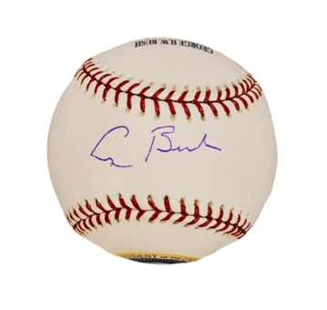 George H. W. Bush Signed Baseball 